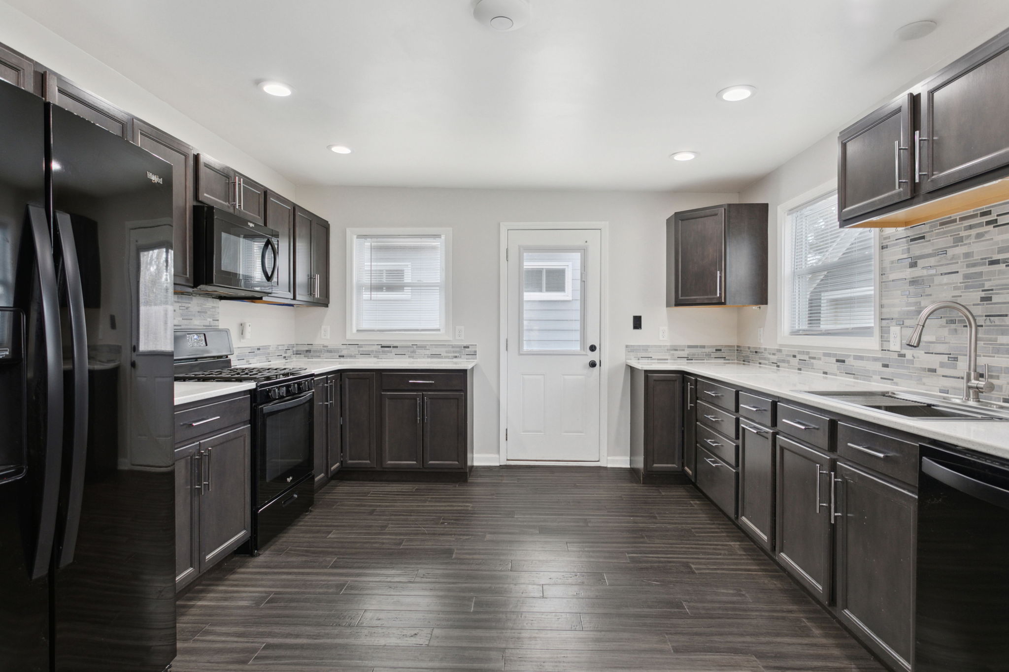 After: Renovated kitchen — 19776 Gilmer Dr. South Bend, IN