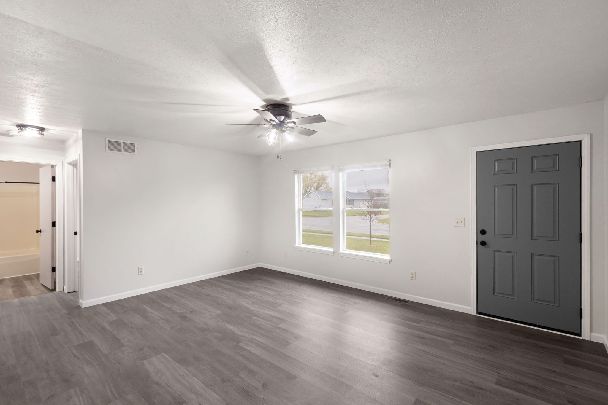 After: Renovated living area — 2915 Leana Dr. Goshen, IN