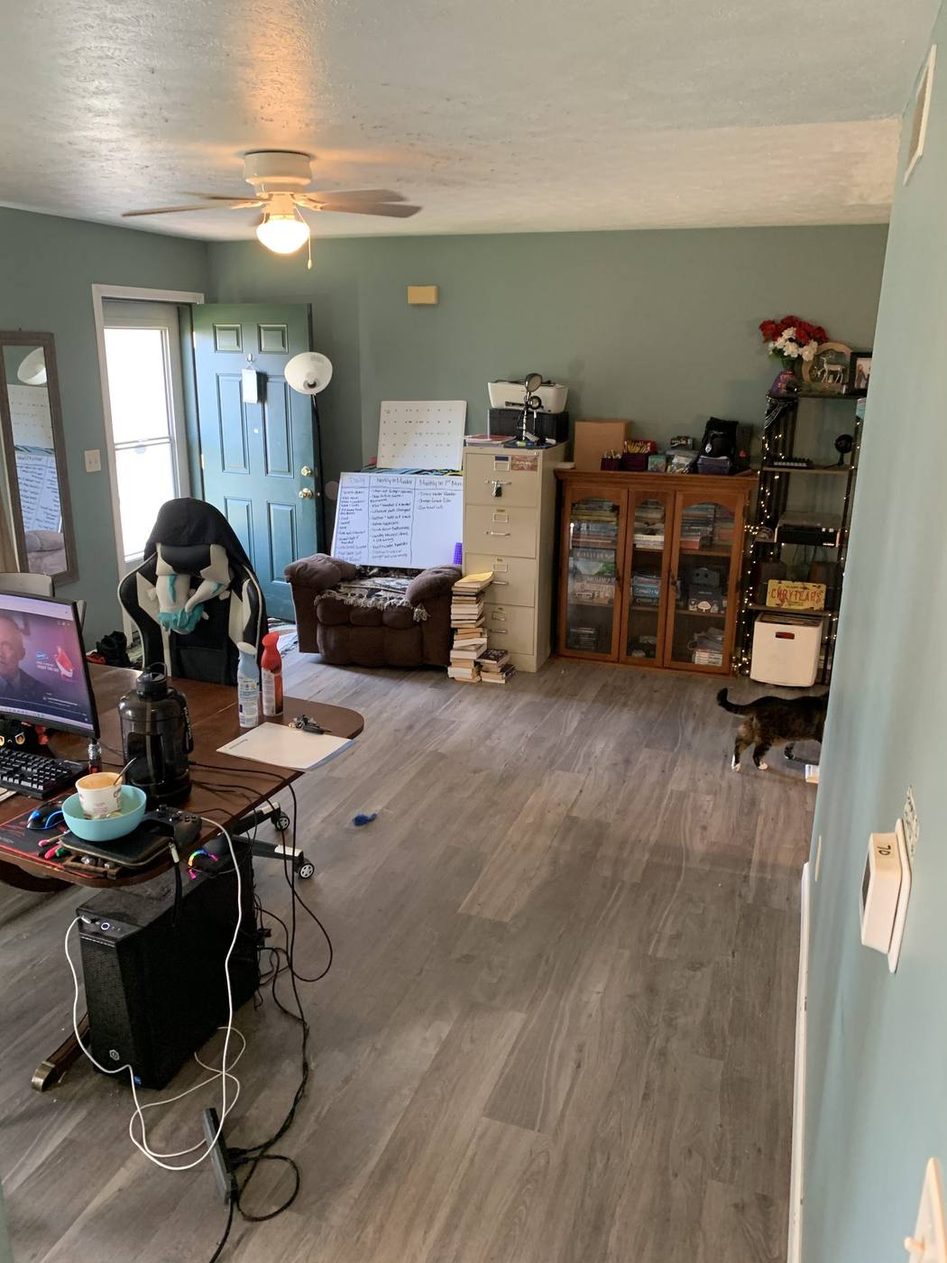 Before: Living area — 2915 Leana Dr. Goshen, IN