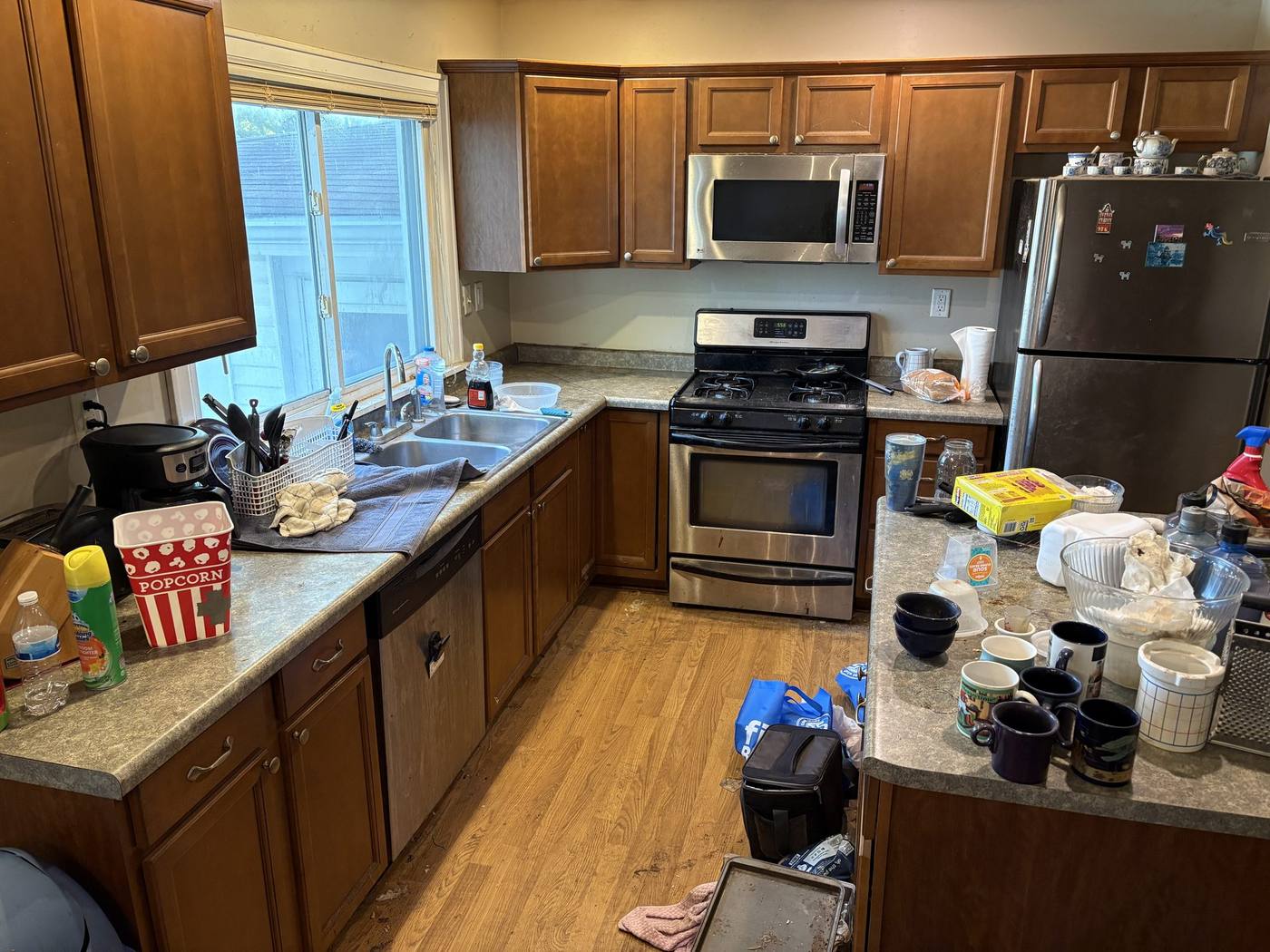 Before: Kitchen view — 705 E. Lowell Mishawaka
